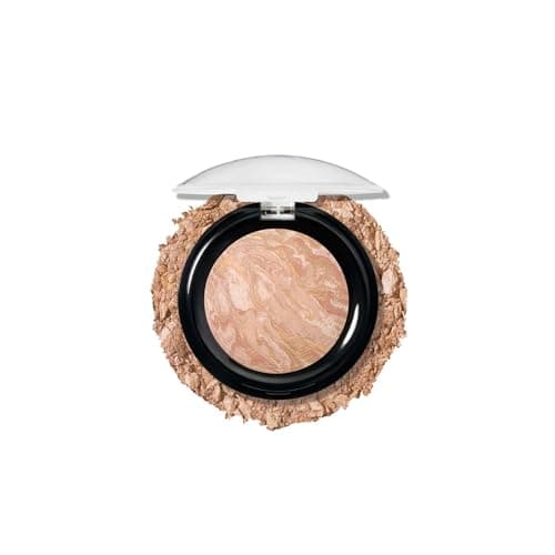 Image of LAURA GELLER Baked to Go Balance-n-Brighten Colour Correcting Powder Foundation (Fair) Travel Size Buildable Light to Medium Coverage Baked Foundation, Demi-Matte Finish