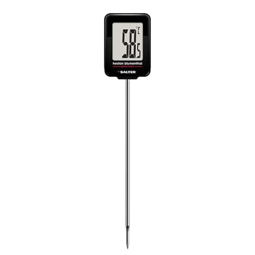 Image of Heston Blumenthal Precision by Salter Instant Read Digital Meat Thermometer – Instant Read Food Temperature Probe for Air Fryers, Cooking, Oven, BBQ, Jam & Deep Frying, 0.1°C Precision, 200°C to -45°C