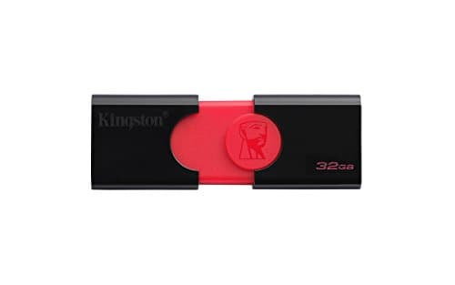 Image of Kingston Digital DT106/32GBET 32GB USB 3.0 Data Traveler 106 Flash Drive Type-A USB Memory Stick backwards compatible with 2.0 USB up to 100 MB/s