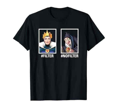 Image of Disney Villains Evil Queen #Filter #NoFilter Funny Meme T-Shirt