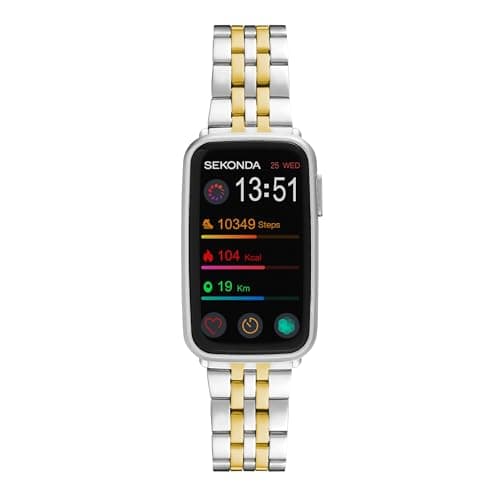 Image of Sekonda Track Smart Watch 26mm with Two Tone Alloy Bracelet 30280