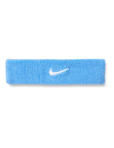 Image of Nike Swoosh Classic Headband Running Fitness Training Sports Hairband, University Blue/White, One Size