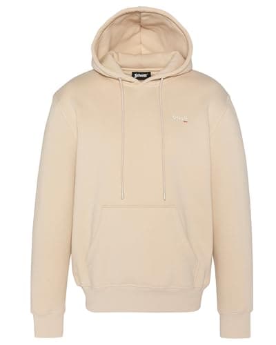 Image of Schott NYC Swcasual2 Hooded Sweatshirt, Beige, L