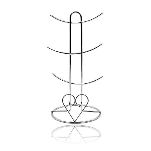 Image of West5Products Heart Feature Chrome Mug Tree