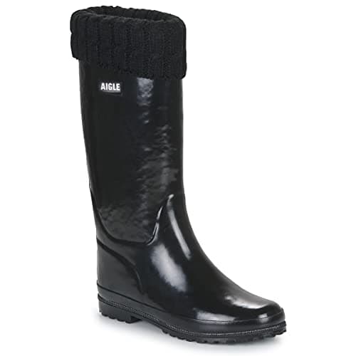 Image of Aigle Women's Eliosa Winter Wellington Boots, black, 41 EU