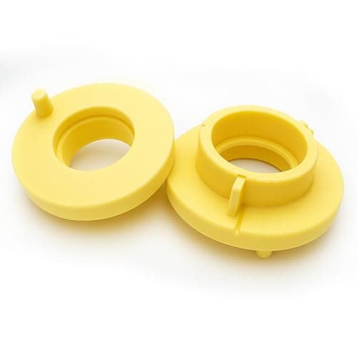Image of 2x Rear Coil Spring Shock Absorber Rubber Pad Spring Top Mount Replacement for Ford Fiesta MK6 MK7 B-Max Tourneo Courier | OEM 2037363 BV2C5599AB (Rear Left and Right)