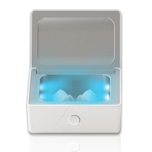 Image of IRIVER BLANK Automatic Hearing Aid Dryer and Electronic Cochlear Dehumidifier UV-C Disinfecting Sanitizer Cleaning Case Holder And Drying Box