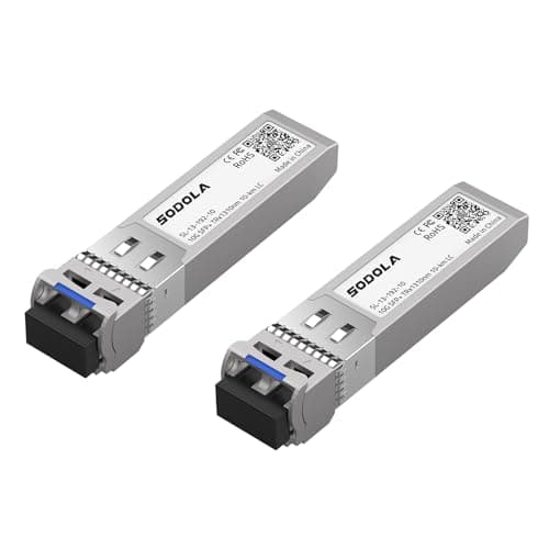 Image of [2 Pack] 10G SFP LR Singlemode Module, 1310nm SMF, up to 10km, 10GBase-LR SFP+ Transceiver Compatible for Cisco SFP-10G-LR, Ubiquiti UniFi UF-SM-10G, Netgear, Meraki, Mikrotik, TP-Link and More
