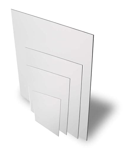 Image of Aluminium Dibond Composite Board. 3mm. Matt White. A4, A3, A2, A1, 50x50cm Available (A4(297x210mm))