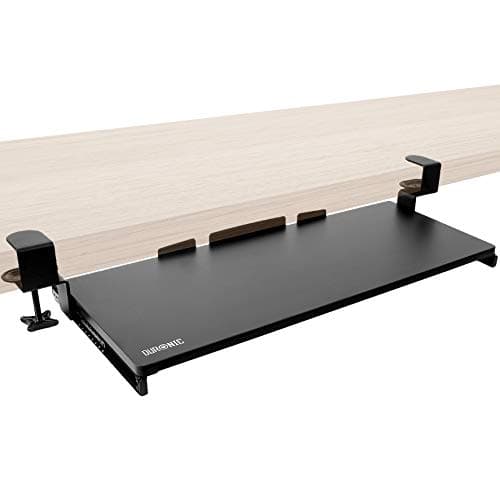 Image of Duronic Keyboard Drawers and Platform DKTPX2 | Under Desk Drawer for Keyboard and Mouse | Ergonomic Solution | Slide-Out Sliding Tray | Easy Assembly