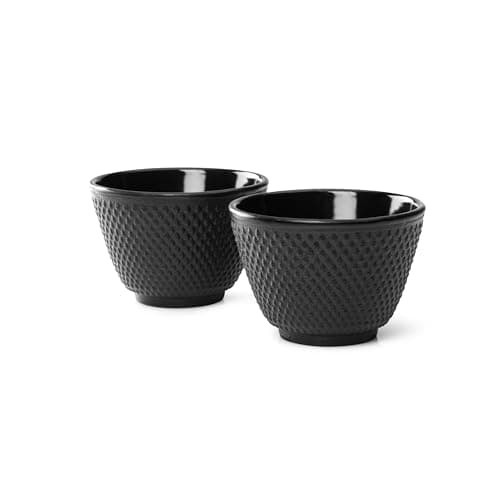 Image of Bredemeijer G004Z Tea Mugs Jang, Black (Set of 2), Cast Iron, 7.8 x 7.8 x 5.3 cm