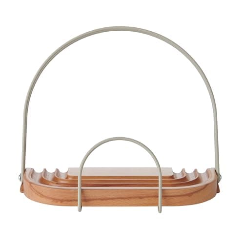 Image of KitchenCraft Idilica Beechwood Cookbook Stand, Adjustable Recipe Book and Tablet Holder, Reading Rest, 23 x 18 x 9cm