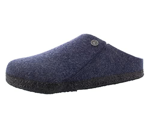 Image of Birkenstock Unisex Adult Zermatt Slippers, Dark Blue, 14 Women/12 Men