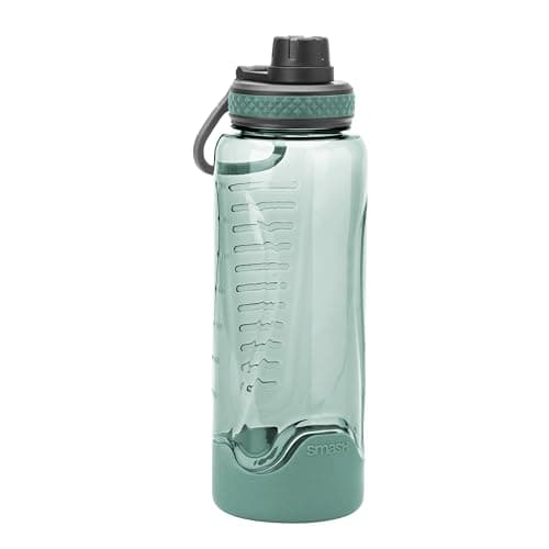 Image of Smash Active Free Flow Water Bottle 1 Litre Green