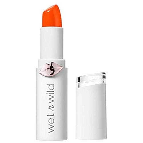 Image of Wet n Wild, Megalast Lipstick, Long-lasting Lipstick with Shine Finish, Hydrating Formula with Microspheres, Natural Marine Plant Extracts, Coenzyme Q10 and Vitamins A & E, Tanger-ring the Alarm