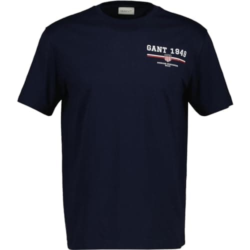 Image of GANT Mens Ss T-Shirt Eggshell Evening XL