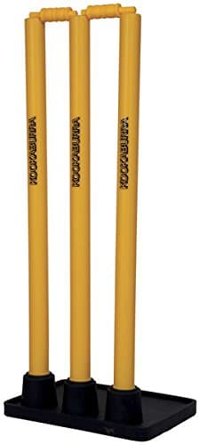 Image of KOOKABURRA Cricket Sports Accessory Rubber Base Plastic Return Stumps Wicket 28"
