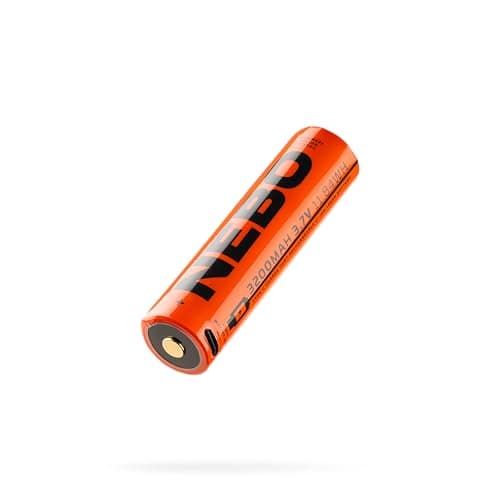 Image of NEBO 18650 Rechargeable Li-ion Battery – 3200mAh, USB-C Charging, Overcharge Protection – Compatible with SLYDE KING 2K, BIG LARRY PRO, Luxtreme SL25