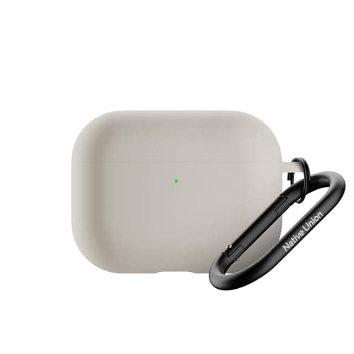 Image of Native Union Active Case for AirPods Pro 3 – Silky Smooth Matte Silicone Case with Clip to Attach Anywhere (Sandstone)