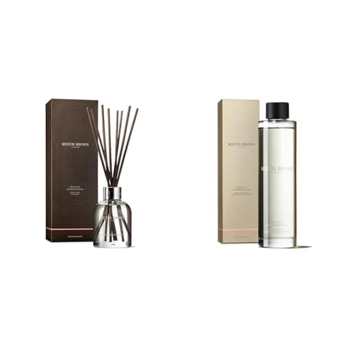 Image of Molton Brown Delicious Rhubarb & Rose Aroma Reeds 150 ml & Refill 150 ml