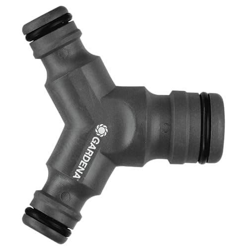 Image of Gardena professional System-Y-Reducer: 2-Way Tap for the Simultaneous Operation of Two Dispensing Devices (2834-20), Black