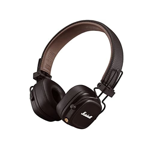Image of Marshall Major IV On Ear Bluetooth Headphones, Wireless Earphones, Foldable, 80 Hours Wireless playtime- Brown