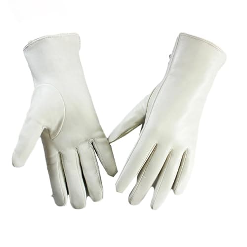 Image of JLBopqaz Women's Leather Gloves Women's Fall Winter Warm Straight Fleece Gloves Women's Motorcycle Driving Mittens (2 7.5)