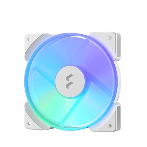 Image of Fractal Design Prisma AL-12 White – 120mm Computer Fan - PWM Control - Six addressable RGB LEDs - ARGB - LLS Bearings - TripWire Technology - RGB (1-pack)