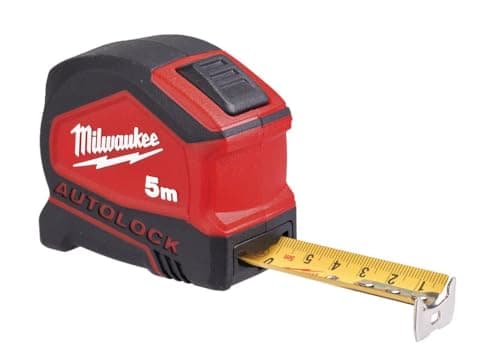 Image of Milwaukee Autolock Tape Measure 5m (Width 25mm) (Metric Only)