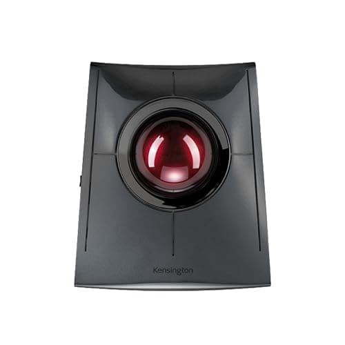 Image of Kensington SlimBlade Pro Bluetooth Wireless Rechargable Ergonomic Trackball Mouse for Windows and macOS, Ambidextrous Design and Optical Tracking (K72080WW)