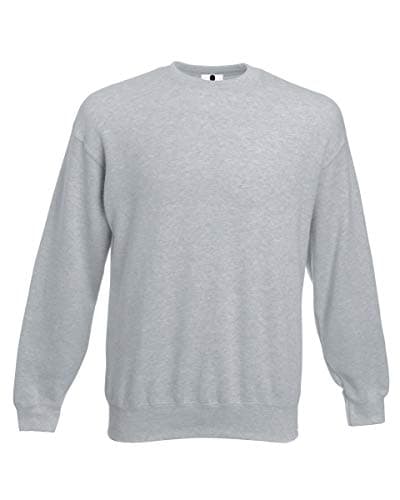 Image of Club Plain Sweatshirts Sweater Jumper Top Unisex Mens Ladies Crewneck Heather Grey