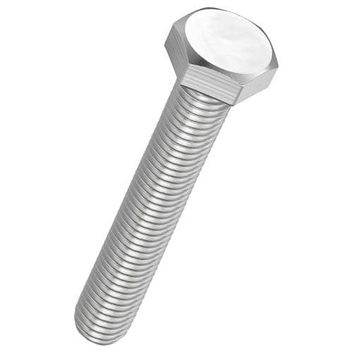 Image of Kozelo 2 Pcs Hex Head Screws Bolts - [M14-2x100] 304 Stainless Steel Grade A2-70 Fully Threaded Hex Tap Metric Hexagon Head Machine Bolts Right Hand External Hex Drive, Silver