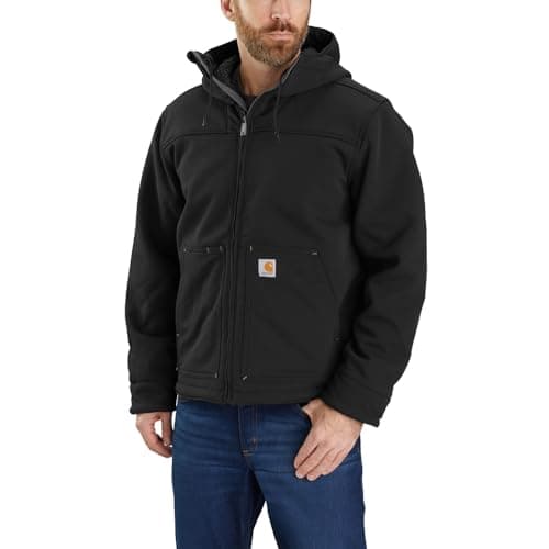 Image of Carhartt Men's Super Dux™ Relaxed Fit Sherpa-Lined Active Jac, Black, M