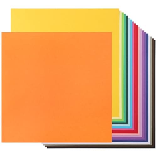 Image of 12" x 12" Coloured Cardstock - 20 Sheets Card Paper 20 Colours 180gsm 65lb 30.5×30.5cm Card Pack for Card Making, School Projects, Art & Craft Supplies UAP10MX20