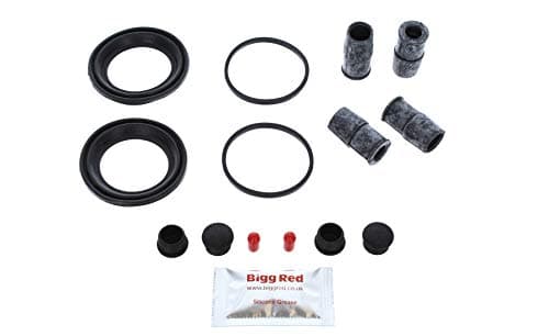 Image of Bigg Red - Front Brake Caliper Repair Kit - Compatible with Sierra, Escort, P100, Ka, Gt, 320 E36, Z3, Beetle, Golf, Golf Plus, Polo, Up, Fabia & Octavia, Ibiza
