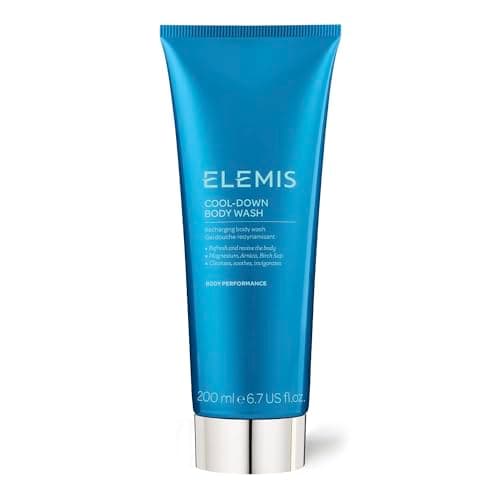 Image of ELEMIS Cool-Down Body Wash – Invigorating Shower Gel with Ultra-Cooling Menthol, Gel-Based Formula Cleanses & Recharges, Hydrates Skin, 200ml