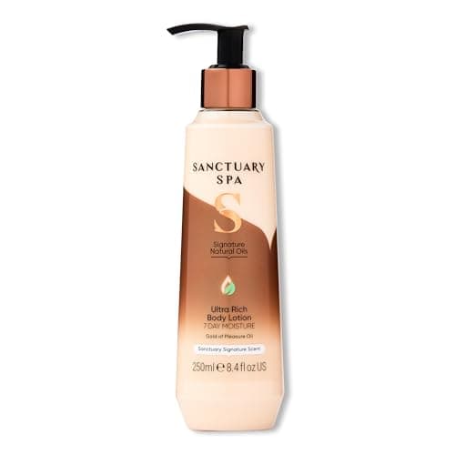 Image of Sanctuary Spa Signature Natural Oils Body Lotion, No Mineral Oil, Cruelty Free and Vegan Body Moisturiser for Dry Skin, 250ml