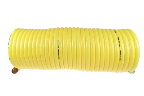Image of Coilhose Pneumaticss N38-25B 27776 3/8"ID x 25' Nylon Self-Storing Air Hose With 2 Swivel Fittings