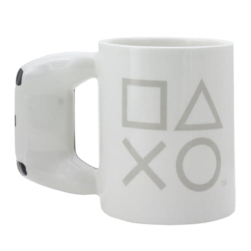 Image of Paladone Playstation Shaped Ceramic Coffee Mug | PS5 Accessories Novelty Gifts (PP9403PS), Multicolor