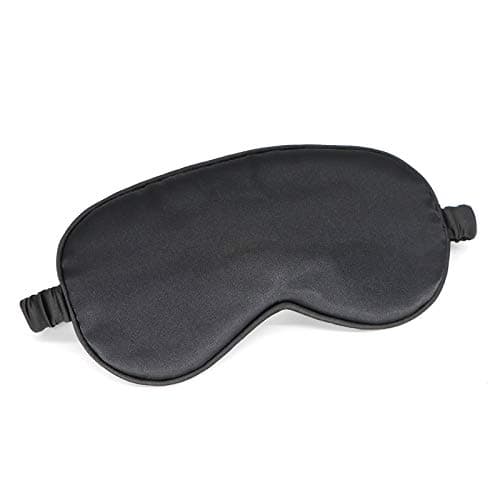 Image of Silk Eye Mask for Sleeping Super Smooth Sleep Mask Silk Blindfold Blackout Eye Cover Portable Eye Shade Cotton Filled with Elastic Strap for Women & Men