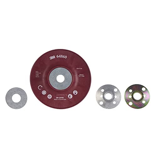 Image of 3M High Performance Ribbed Back-Up Pad, 115 mm, Red