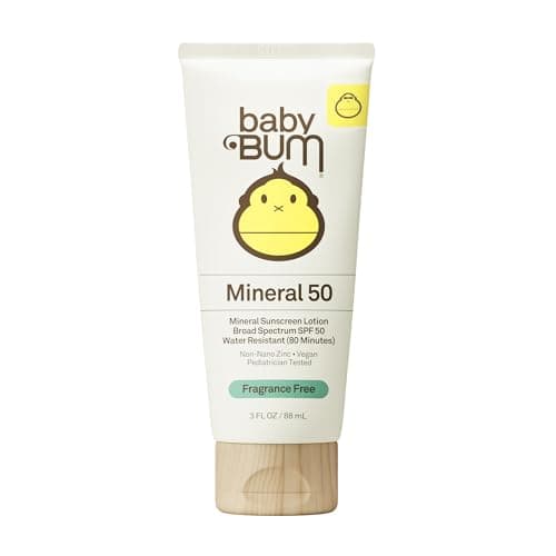 Image of Baby Bum SPF 50 Mineral Sunscreen Lotion Fragrance Free – 3 oz