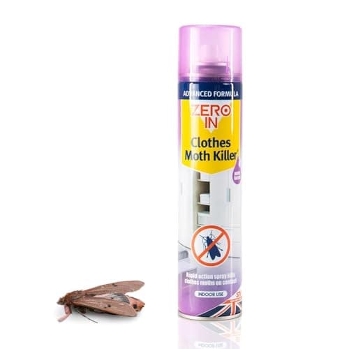 Image of Quebec Zero In Clothes Moth Killer - Ready-To-Use - Kills Moths, Eggs & Larvae - Indoor Uses - Long-lasting treatment of Wardrobes, Cupboards and Drawers Before Clothes storage - 300ml (Pack of 1)