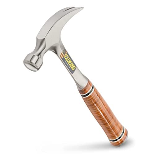 Image of Estwing E12S 12oz Straight Claw Hammer, Smooth Face, Leather Handle