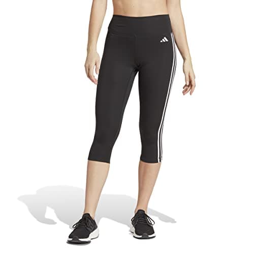 Image of adidas Women's Train Essentials 3-Stripes Tights, Black, S