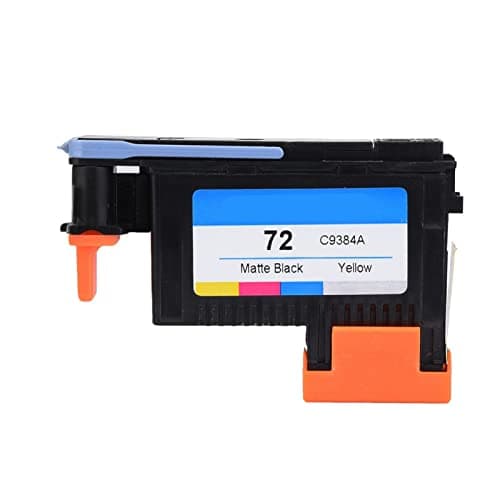 Image of Kuuleyn Print Head, Print Head Replacement Kit, HP 72, Print Head for HP, Print Head Cleaning Hp, Printhead Fit for HP72 T1100 T1200 T610 T790 Series(C9384A Matte Black/Yellow)