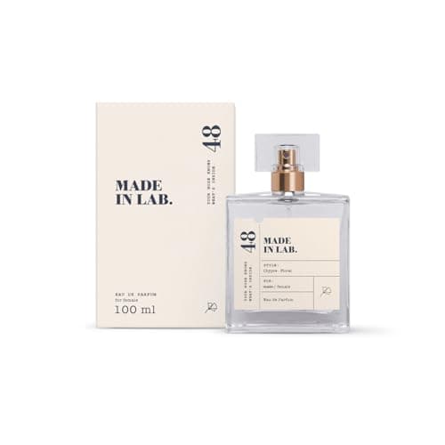 Image of MADE IN LAB No. 48 Perfume for Women, Elegant Eau de Parfum for Women, feminine, intense, long-lasting fragrance | Fragrance notes: Chypre, Floral | 100 ml