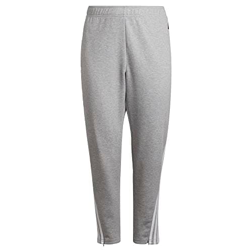 Image of adidas Women's Sportswear Future Icon 3-Stripes Skinny Pants, Medium Grey Heather