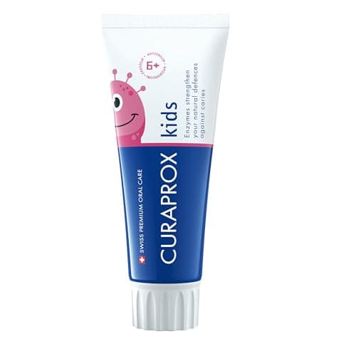 Image of Curaprox Kids Toothpaste – Ages 6+ | Watermelon Flavour | Protects Against Tooth Decay & Strengthens Enamel | 60ml Fluoride Formula | Made in Switzerland