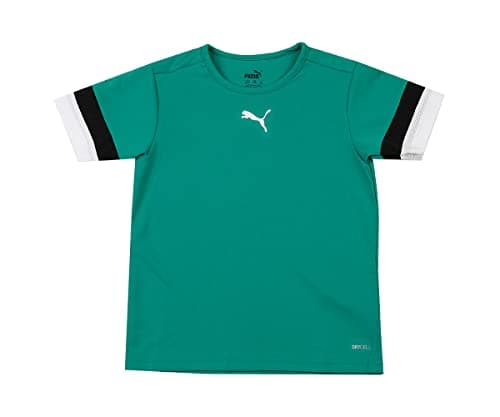 Image of PUMA Unisex Kids teamRISE Jersey Jr Shirt, Pepper Green-puma Black-puma White, 152